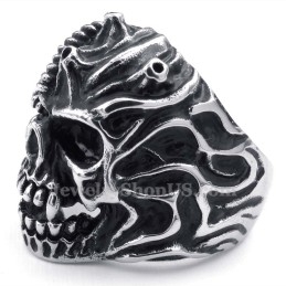 Totenkopfring Aus Titan