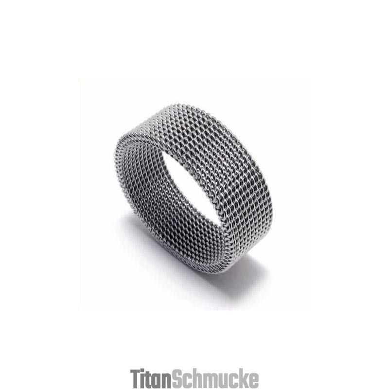 Meshed Unisex 8Mm Titanring Meshed Unisex 8Mm Titanring