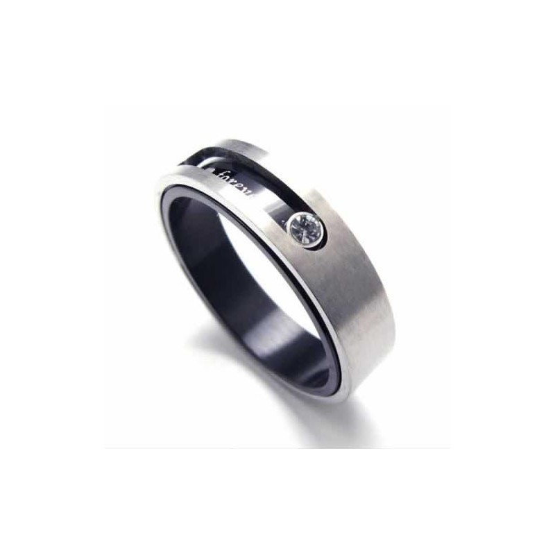 5 Mm Court-Band-Ring Aus Titan Mit
