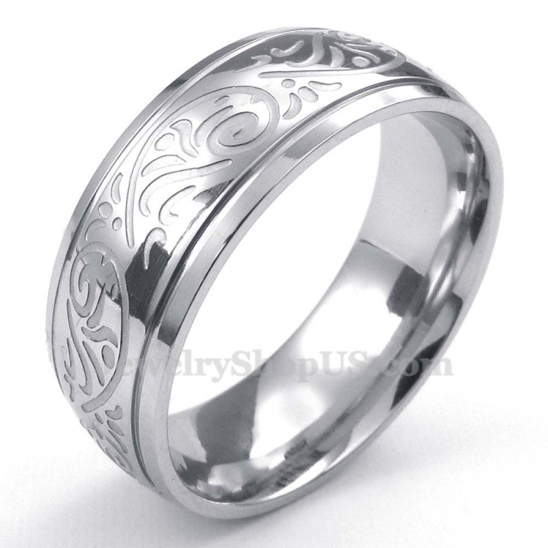 Titan-Ring Mit Korrosionsmuster