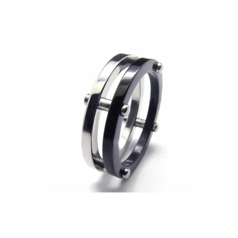 Two Circles Herrenring Aus Titan, 6 Mm Two Circles Herrenring Aus Titan, 6 Mm