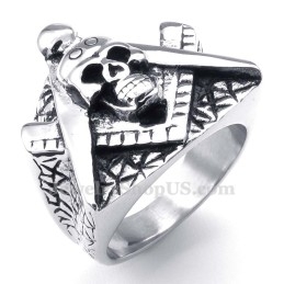 Titan Freimaurer Totenkopf Ring