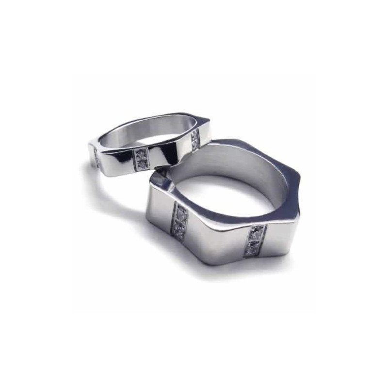 6 Mm Court-Band-Ring Aus Titan Mit