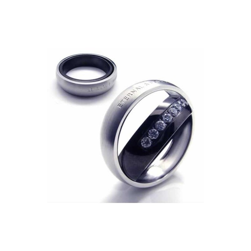 Eternal & Forever – 6 Mm Großer Court-Band-Ring Aus Titan Mit