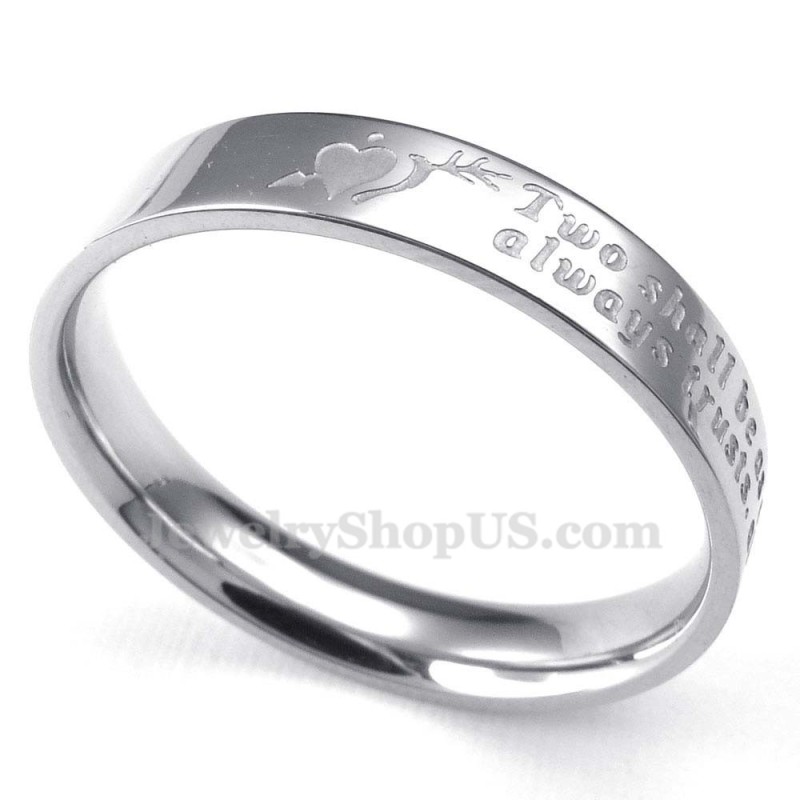 Titanring „Ein Pfeil Durch Das Herz“ (Damen)