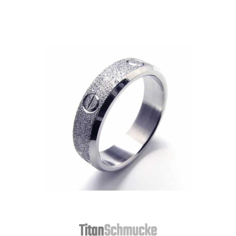 Gebürsteter 6-Mm-Titanring Gebürsteter 6-Mm-Titanring