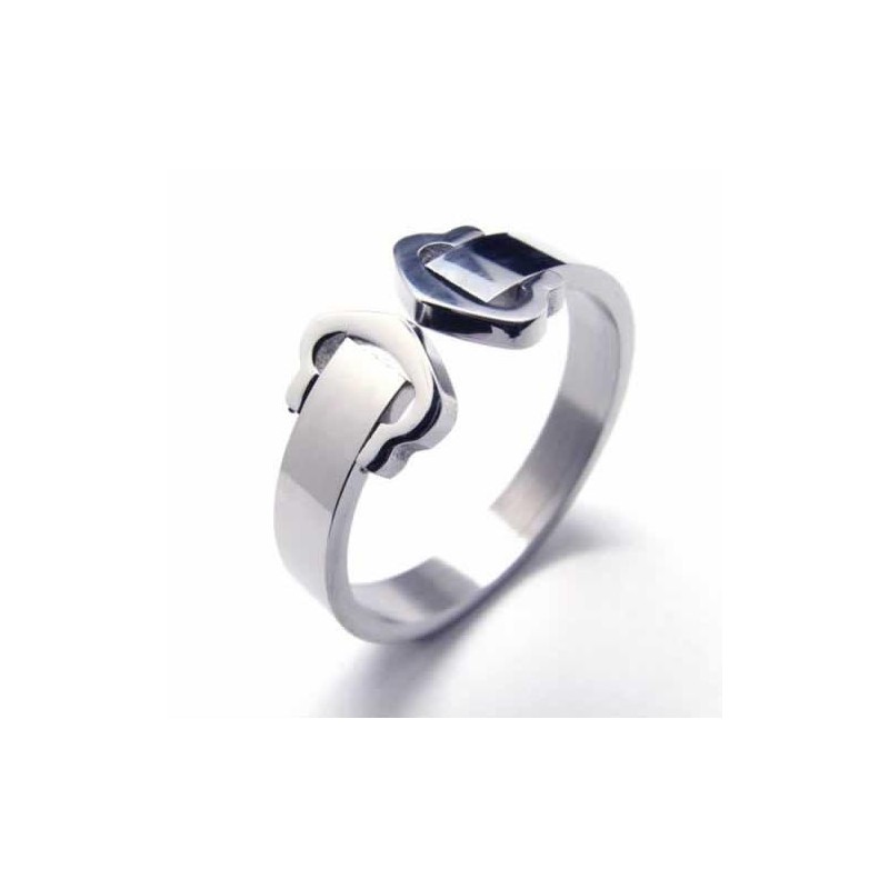 Herz Mit Herz Verbunden 8Mm Titanring Herz Mit Herz Verbunden 8Mm Titanring
