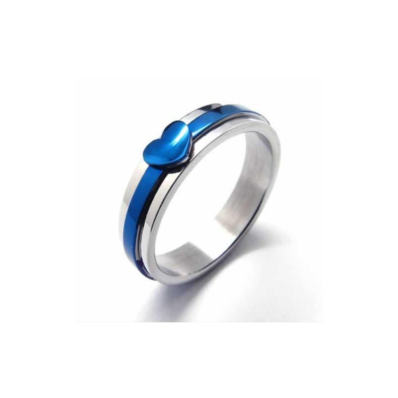 Süßer 5 Mm Blauer Titanring