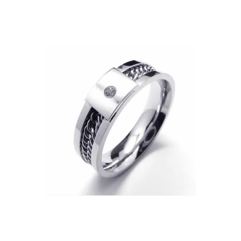 6 Mm Court-Band-Ring Aus Titan Mit