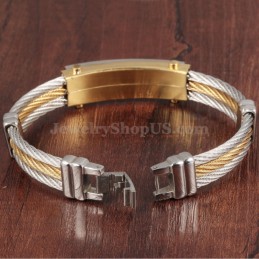 Herrenmode Zirkonia Titan Armband C783