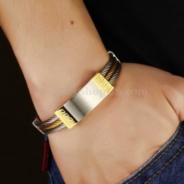 Exquisites Herren-Titanarmband C755