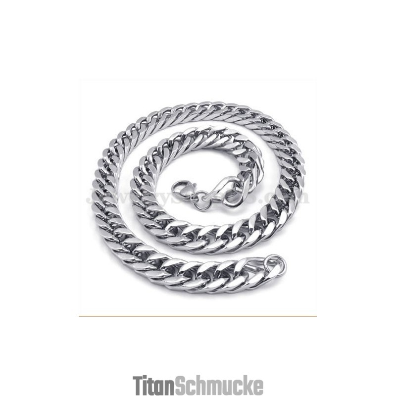 Heißer Verkauf Silber Herren Titan Halskette Kette