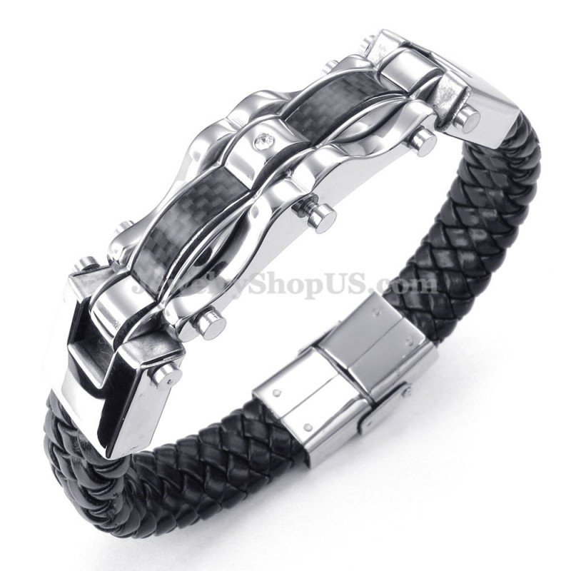 Goldschwarze Exquisite Titanarmbänder Für Männer