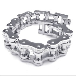 Herren-Fahrradkettenarmband Aus Titan