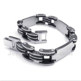 Herrenarmband Aus Titan Und Kautschuk