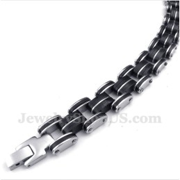 Herrenarmband Aus Titan Und Kautschuk