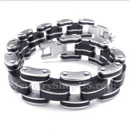 Herrenarmband Aus Titan Und Kautschuk