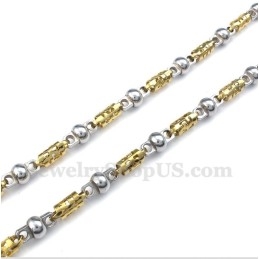 Herren Titan Gold Hohl Halskette