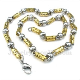 Herren Titan Gold Hohl Halskette