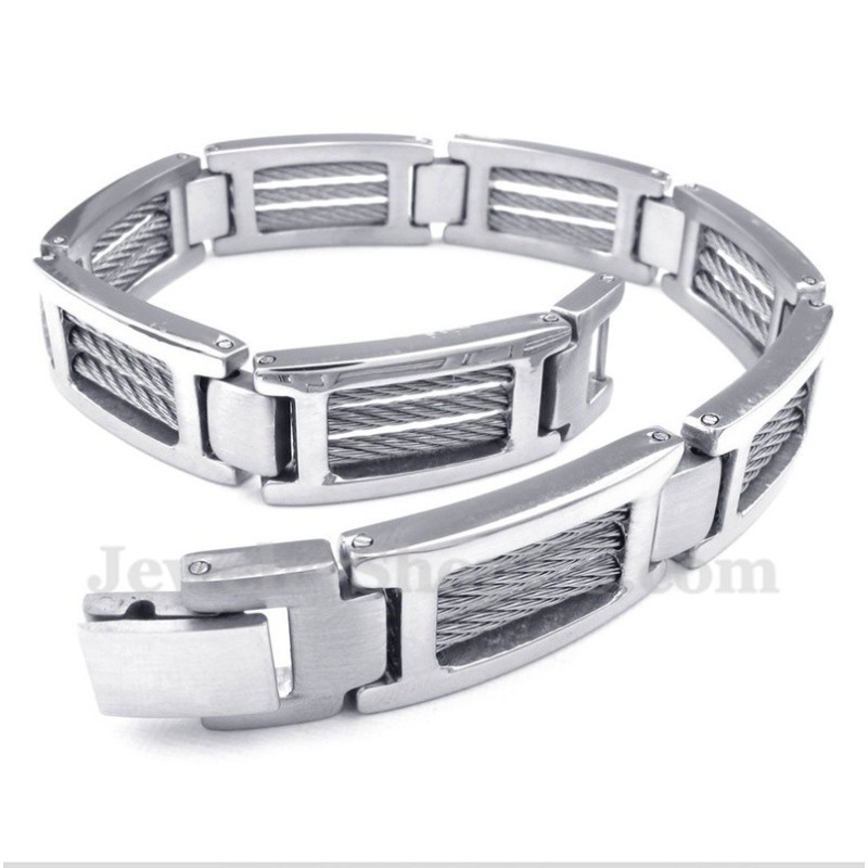 Herren-Titan-Kabelarmband Herren-Titan-Kabelarmband