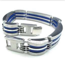 Herrenarmband Aus Titan In Blau