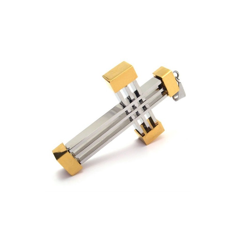 Neuer Weave Cross Titan-Anhänger (Gloden)