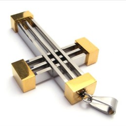 Neuer Weave Cross Titan-Anhänger (Gloden)