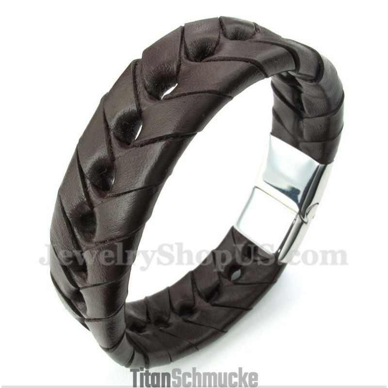 Herren Titan Lederarmband Herren Titan Lederarmband