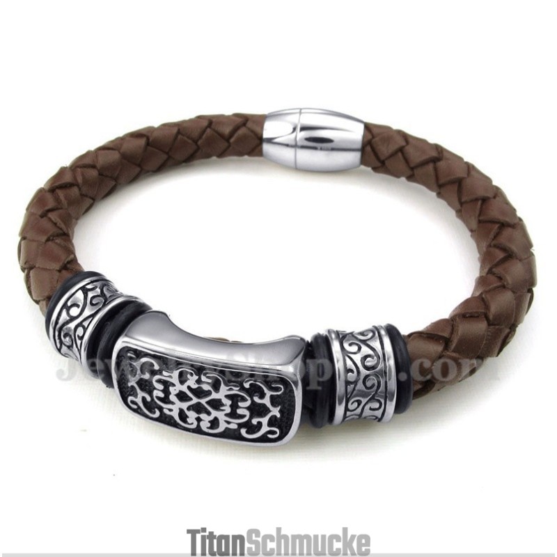 Herren Titan Lederarmband Herren Titan Lederarmband