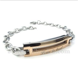 Herren Titan Gold Paar Armband