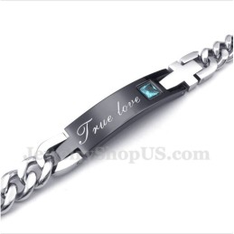 Herren Titan Diamant Paar Armband