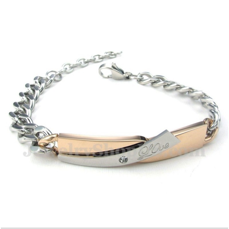 Damen Titan Gold Paar Armband Damen Titan Gold Paar Armband