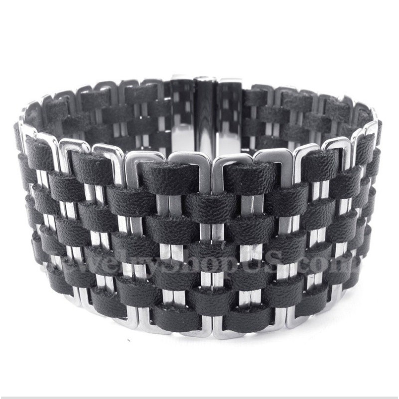 Herren Leder Titan Armband