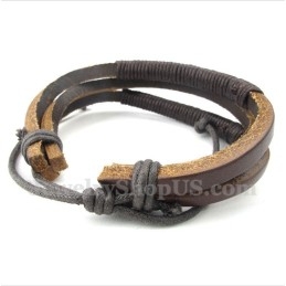 Herren Leder Titan Armband