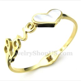 Herren Titan Gold Love Armband