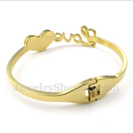 Herren Titan Gold Love Armband