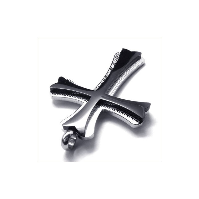 Neuer Kreuzanhänger Aus Titan (Schwarz)