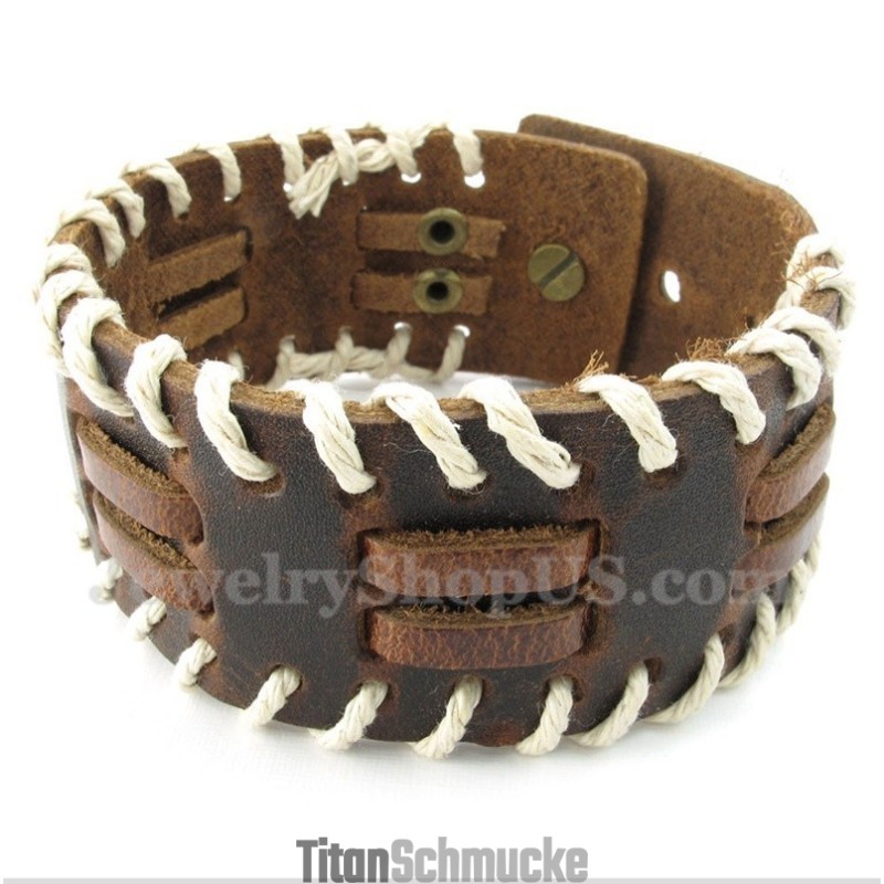 Herren Leder Titan Armband Herren Leder Titan Armband