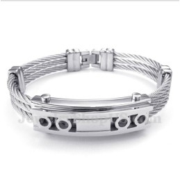 Herren-Titan-Kabelarmband