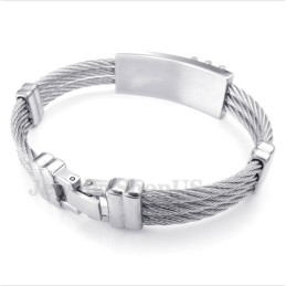 Herren-Titan-Kabelarmband