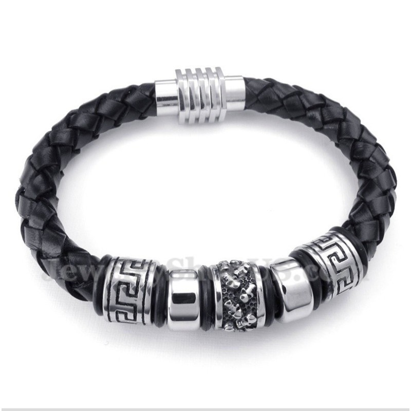 Herren Leder Titan Armband
