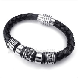 Herren Leder Titan Armband