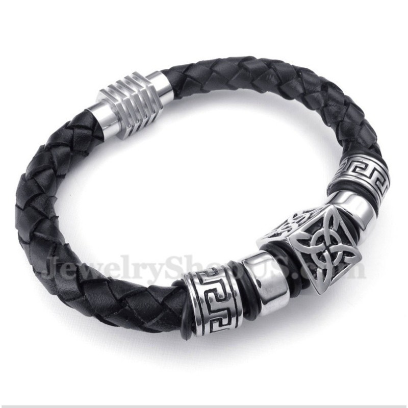 Herren Leder Titan Armband