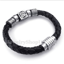 Herren Leder Titan Armband