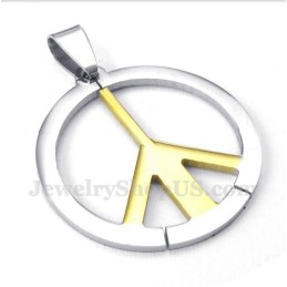 Herren Titan Peace Zeichen Anhänger Mit Kostenloser Kette