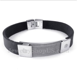 Herren Titan Armor Mesh Lederarmband