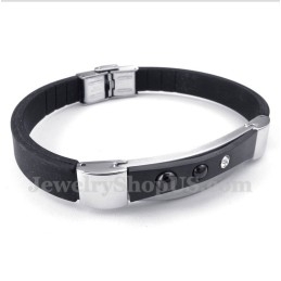 Herrenarmband Aus Titan Und Kautschuk