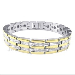 Herren Titan Gold Magnetarmband