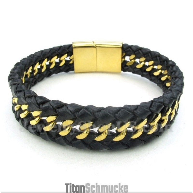 Herren Titan Lederarmband Herren Titan Lederarmband