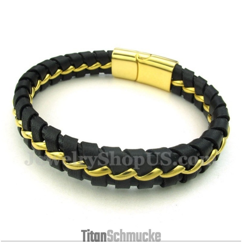 Herren Titan Lederarmband Herren Titan Lederarmband